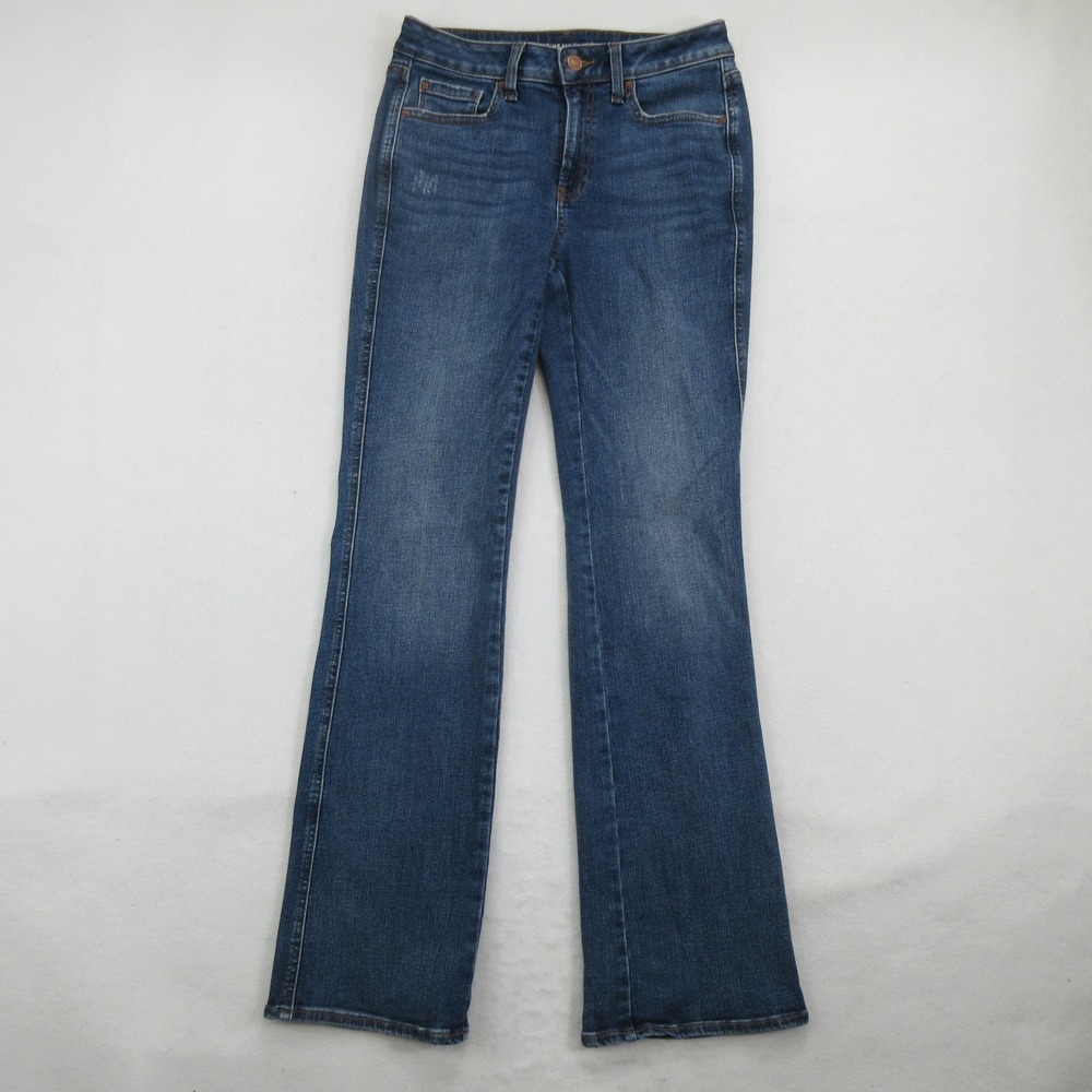 Chico's Women's Jeans Size 2 Flared Define Me Flare Dark Wash Denim Stretch